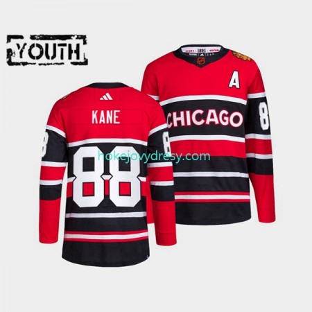 Dětské Hokejový Dres Chicago Blackhawks Patrick Kane 88 Adidas 2022-2023 Reverse Retro Červené Authentic